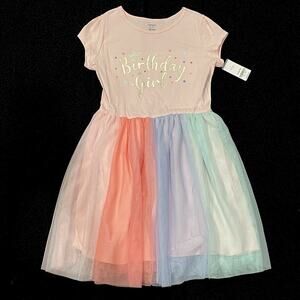 Carters Girls Dress Size 12 Tutu Tulle Birthday Festival Party Short Sleeves